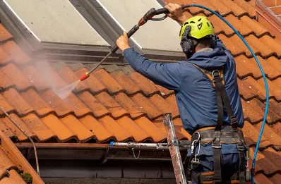 Démoussage et hydrofuge de toiture à Argein